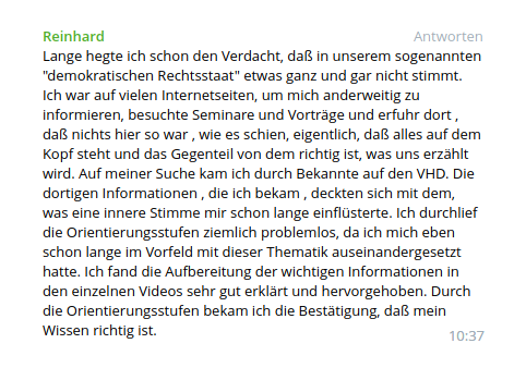 Orientierungsstufen Empfehlung von Reinhard