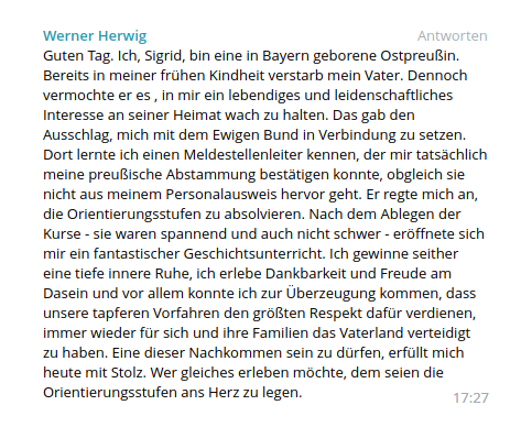 Orientierungsstufen Empfehlung von Werner