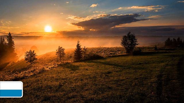 Das bayerische Hochland.