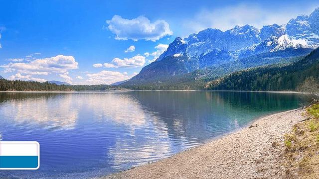 Die Zugspitze und der Eibsee.