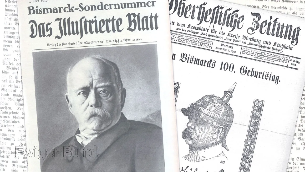 Gedenken an Otto von Bismarck.