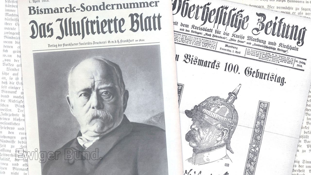 Gedenken an Otto von Bismarck.