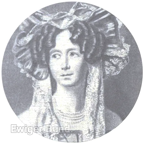Wilhelmine Luise v. Bismarck, des Fürsten Mutter.