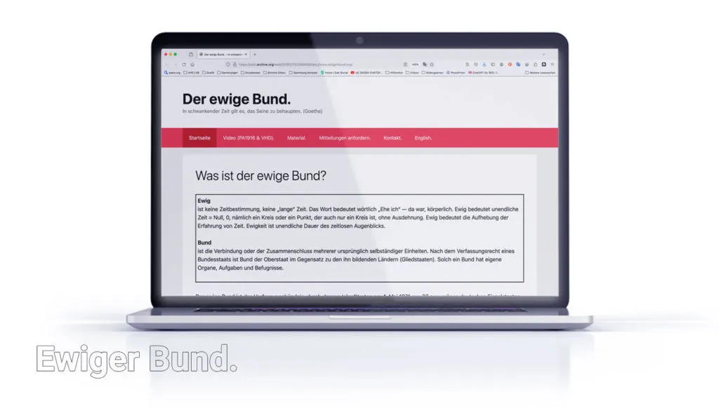 Ewiger Bund Netzseite