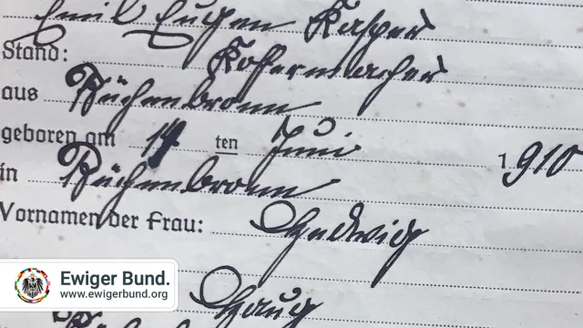Nachweis gemäß RuStAG 1913.