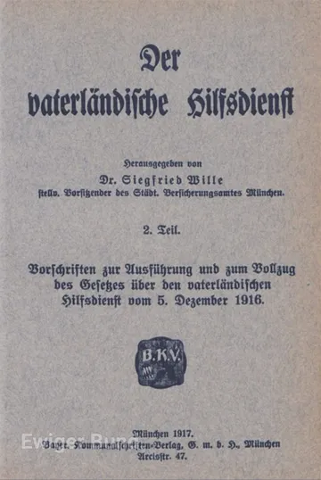 Beispiel für Frakturschrift aus dem dem Deutschen Reich 1916