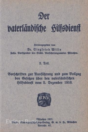 Beispiel für Frakturschrift aus dem dem Deutschen Reich 1916