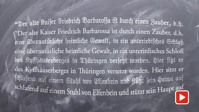 Leseübungen in Fraktur.