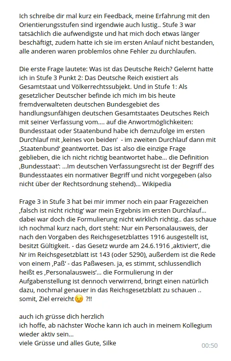 Orientierungsstufen Empfehlung von Silke