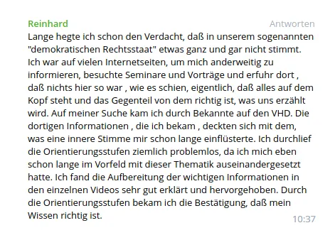 Orientierungsstufen Empfehlung von Reinhard