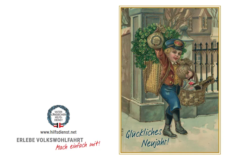 Grußkarten Volkswohlfahrt Neujahr