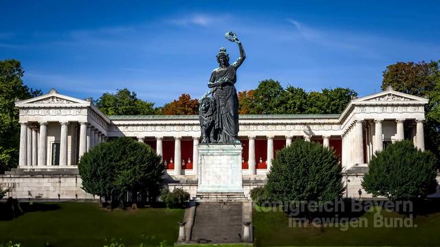 Die Ruhmeshalle mit der Bavaria (1843-1850)